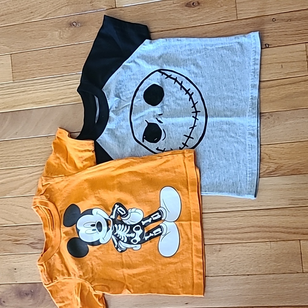 2 Disney Halloween Shirts